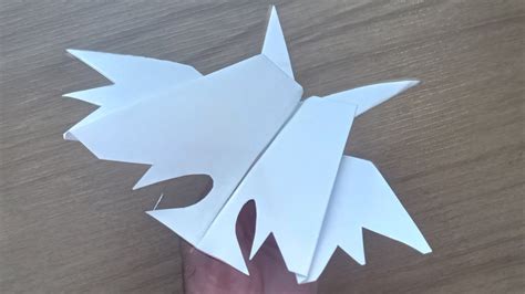 Como fazer AVIÃO DE PAPEL MORCEGO que voa muito morcego de papel