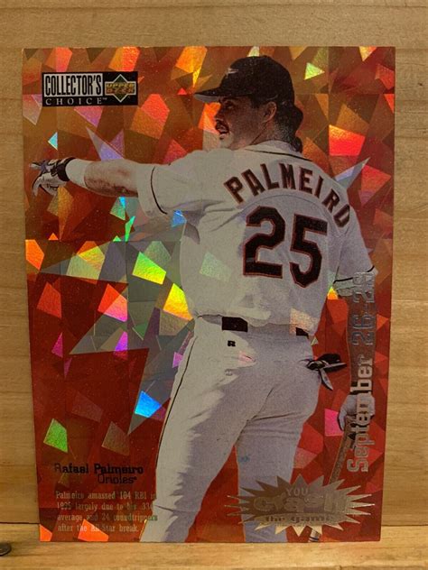 1996 UD Collector S Choice You Crash The Game Rafael Palmeiro CG3