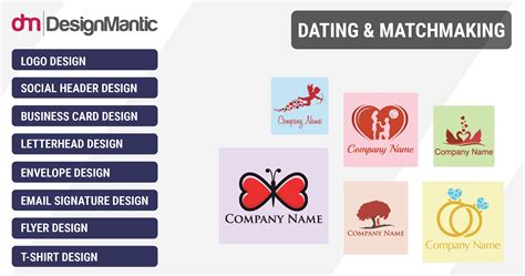 Dating Logos, Love, Relationships, Matchmaking Service Company Logo ...