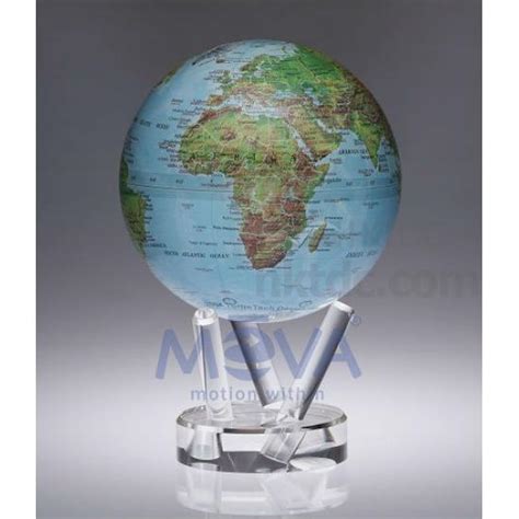 6 Blue With Relief Map Mova Globe Stationery Printing And Packaging