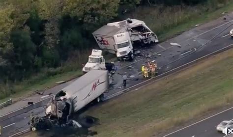 Eastbound I 80 Near Joliet Shut Down For Fatal Three Truck Crash