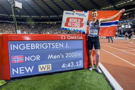 Ingebrigtsen Breaks M World Record In Brussels Fmt