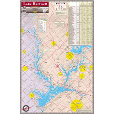 Lake Hartwell South Carolina Waterproof Lake Map West Marine