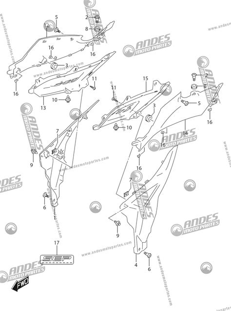 Frame Lower Cover Gixxer Fi Naked Suzuki