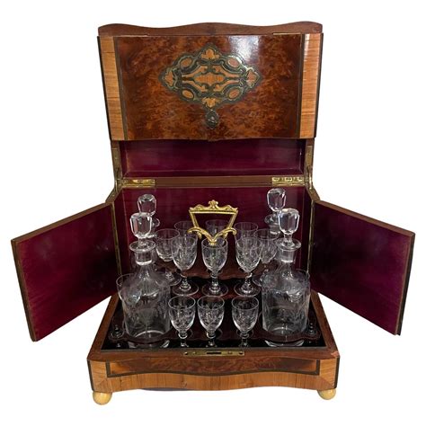 Th Century Napoleon Iii Brass And Glass Liquor Cellar S At Stdibs