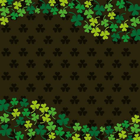 Premium Vector Clovers Background Saint Patricks Day Design