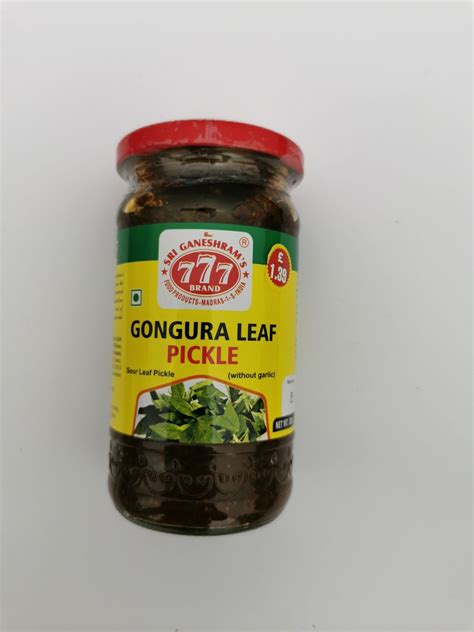 777 ANDHRA GONGURA PICKLE 300G Myspiceshop Co Uk