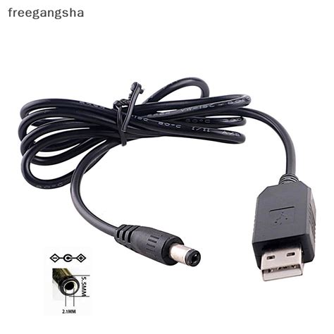 FREG USB To DC Power Cable 5V To 12V Boost Converter 8 Adapters USB