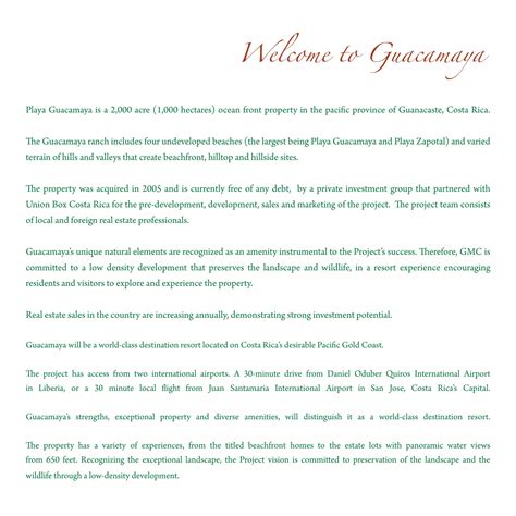 Guacamaya overview book feb 2009 | PDF