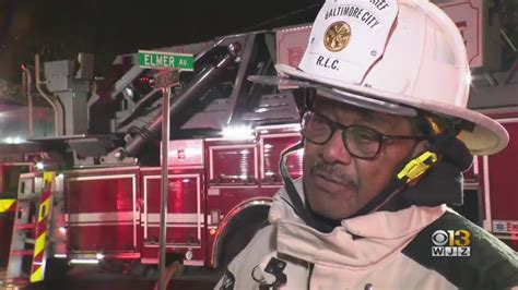 Firefighters Battle Two Alarm Fire In Northwest Baltimore Youtube