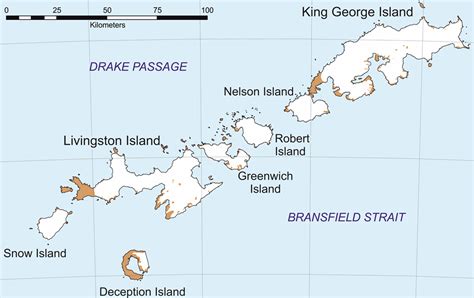 South Shetland Islands Map