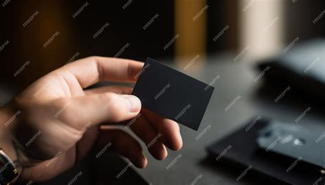 Premium AI Image | card in the hand person holding card hand holding card