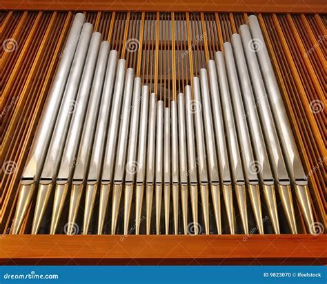 Organ Pipes in Music Hall (church) Stock Photo - Image of chorals ...