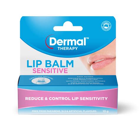 Lip Balm Sensitive Best Lip Balm For Sensitive Lips Dermal Therapy