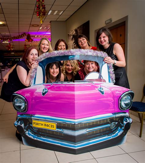 Grease Car Selfie Station At Christmas Party Race Nights 1950s Theme