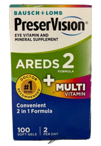 Preservision Areds 2 Plus Formula Multivitamin Softgels 100 Count 324208698648 Ebay