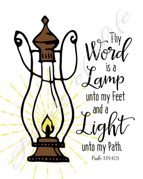 Christian Wall Art Thy Word Is A Lamp Unto My Feet And A Light Unto My