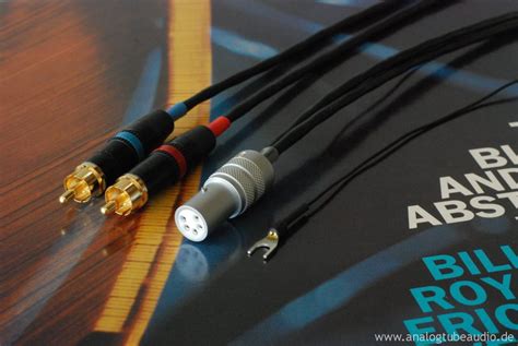 Basic Black Phono Tonarm Kabel Analog Tube Audio Finest Quality