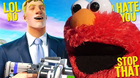 Trolling Elmo So Hard Until He Rage Quits On Fortnite Funny Fortnite