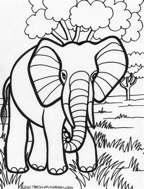 Elmer Elephant Coloring Pages - Yunus Coloring Pages