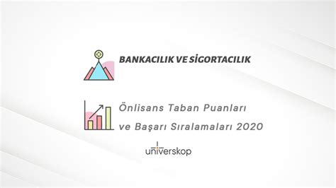 Bankacılık ve Sigortacılık 2 Yıllık Önlisans Taban Puanları ve Sıralamaları