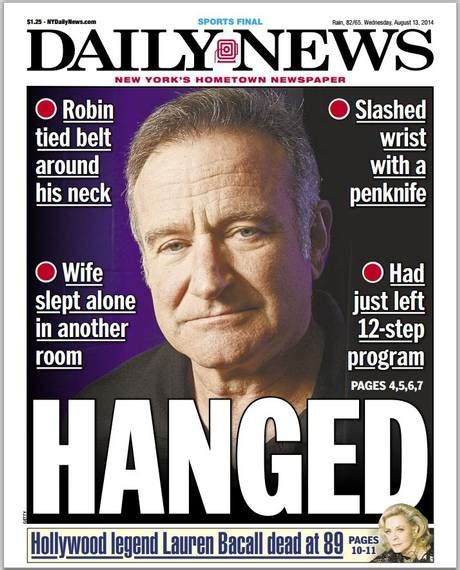 Has the media sensationalized Robin Williams death?