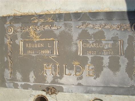 Reuben Lynn Hilde 1922 1999 Find A Grave Memorial