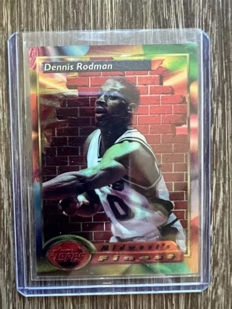 Topps Finest Basketball Midwest S Dennis Rodman San