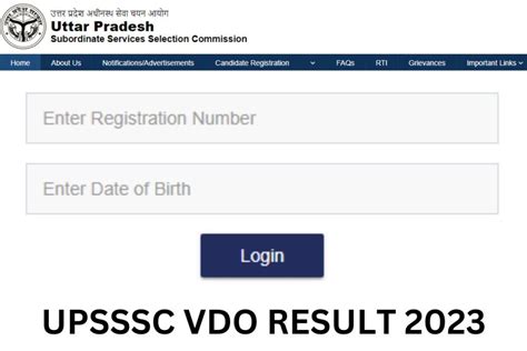 Upsssc Vdo Result 2023 Expected Cut Off Marks Merit List