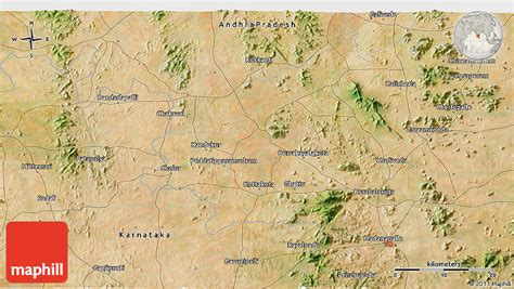 Satellite 3D Map of Madanapalle