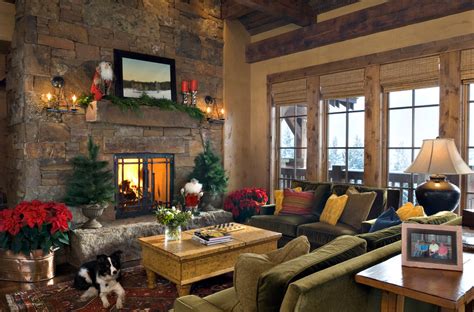 lodge christmas mantel decor | Interior Design Ideas