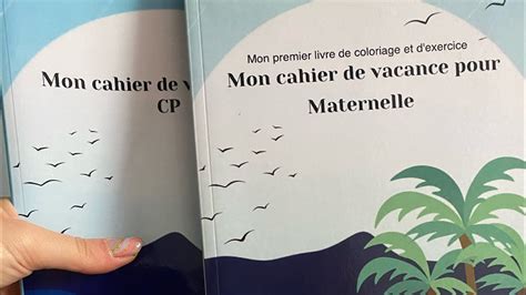 Mes Cahiers De Vacance Cp Maternelle Youtube