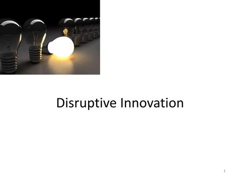 10 Disruptive Innovation Ppt