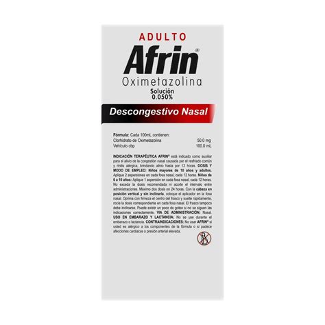 Afrin Adulto Caja Con Frasco Spray Con 20 Ml