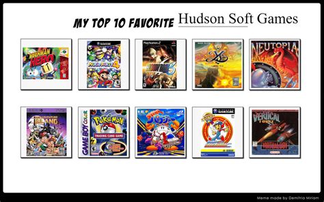 Top 10 Hudson Soft Games by ForestTheGamer on DeviantArt