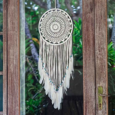 Large White Dream Catcher • Bohemian Treasure