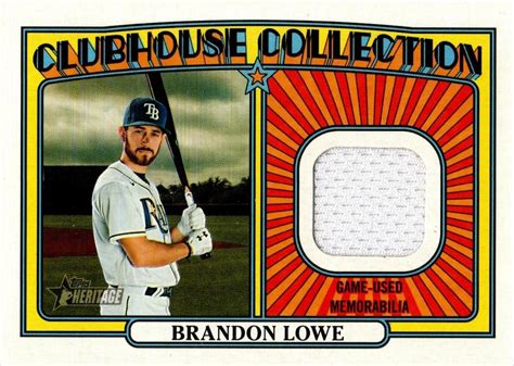 Topps Heritage Clubhouse Collection Relics Ccr Bl Brandon Lowe