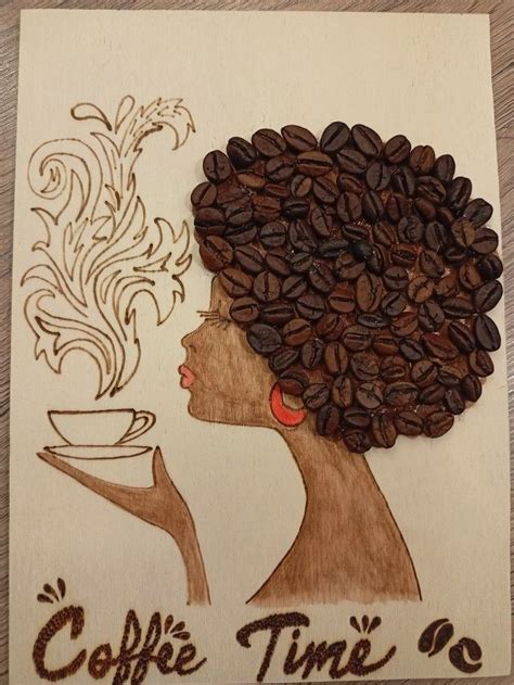 Cuadro Textura Caf Coffee Bean Art African Art Paintings Africa Art