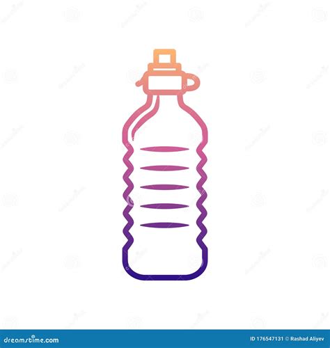 Plastic Water Bottle Nolan Icon Simple Thin Line Outline Vector Of