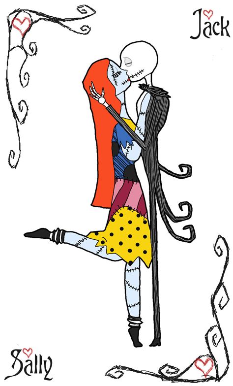 -:Jack and Sally kiss:- by littlenatnatz101 on DeviantArt