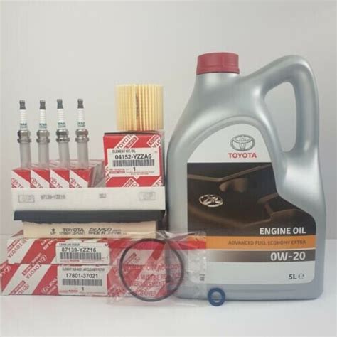 Genuine Toyota Prius Hybrid Service Kit L With Spark Plugs W Oil