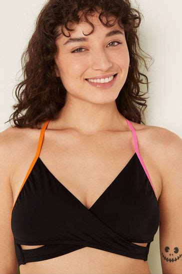 Victoria S Secret Pink Push Up Triangle Halterneck Bikini Top