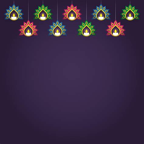 Premium Vector | Diwali Decorative Border Frame Background