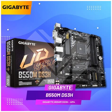 Jual Gigabyte B550m Ds3h Amd Am4 B550 Ddr4 Motherboard Shopee Indonesia