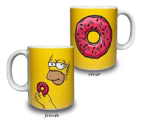 Caneca Porcelana Personalizada Top Personagem Homer Simpson