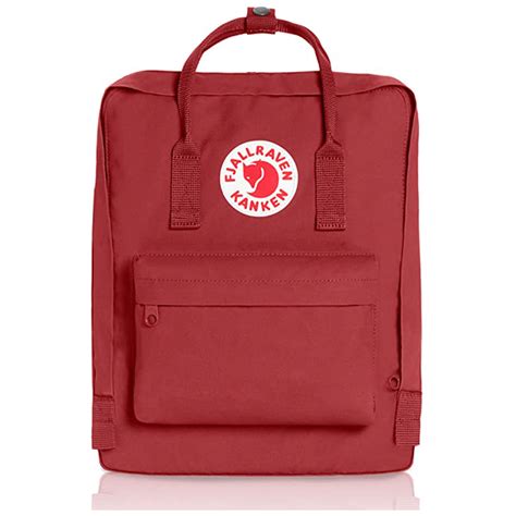 Fjallraven Kanken Classic Backpack Deep Red Sage Camera