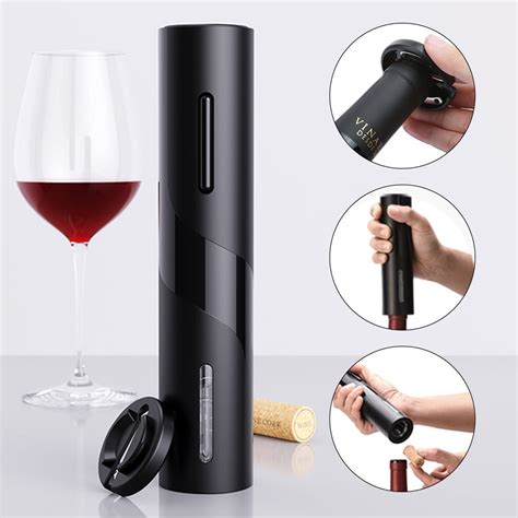 Electric Wine Opener Automatic Electric Wine Bottle Corkscrew Opener ...