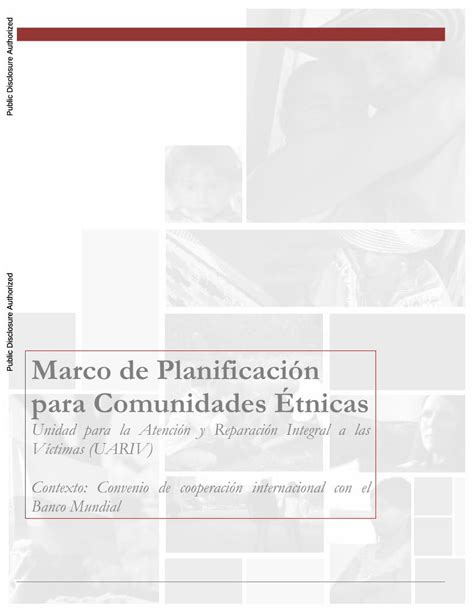 PDF Marco Planificación Comunidades Étnicas documents worldbank org