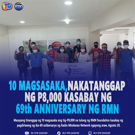 10 Magsasaka Sa Cauayan City Nakatanggap Ng P8k Kasabay Ng 69th