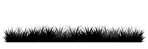 Black Silhouettes Of Grass Floral Background Wild Grass Grass